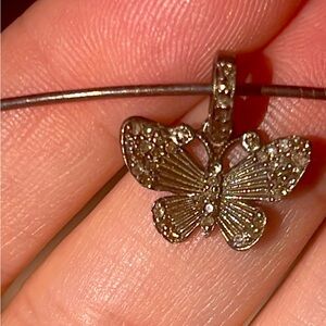 Diamond Butterfly Pendant